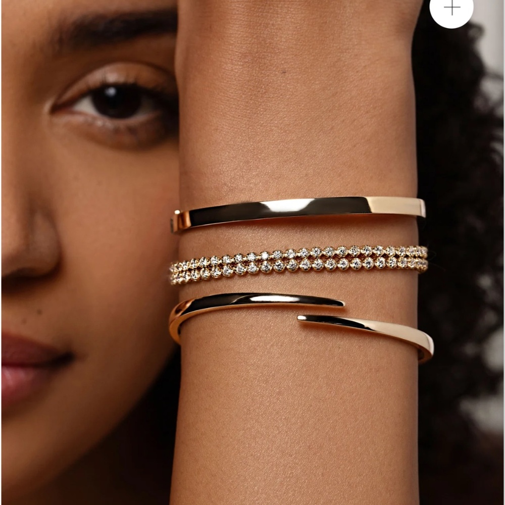 Ring Concierge Stackable Gold Bangle - Gold 6mm - image 5